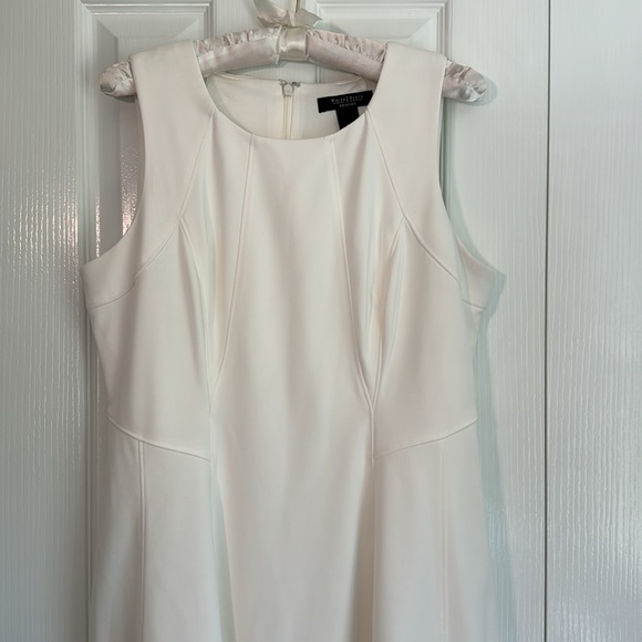 White House Black Market Size 14P White
Sleeveless Lined Fit & Flare Dress - Picture 3 of 8